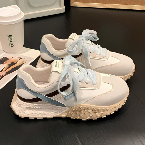 Women's Casual All-Match Dexun Color Matching Height-Eenhancing Breathable Sneakers-RIONSON