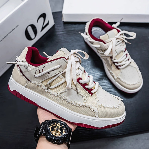 Men's Casual Niche Trendy Canvas Wear-Resistant Sneakers-RIONSON