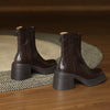 Women's Retro Thick-Soled Height-Enhancing Slim Martin Boots-RIONSON