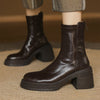 Women's Retro Thick-Soled Height-Enhancing Slim Martin Boots-RIONSON