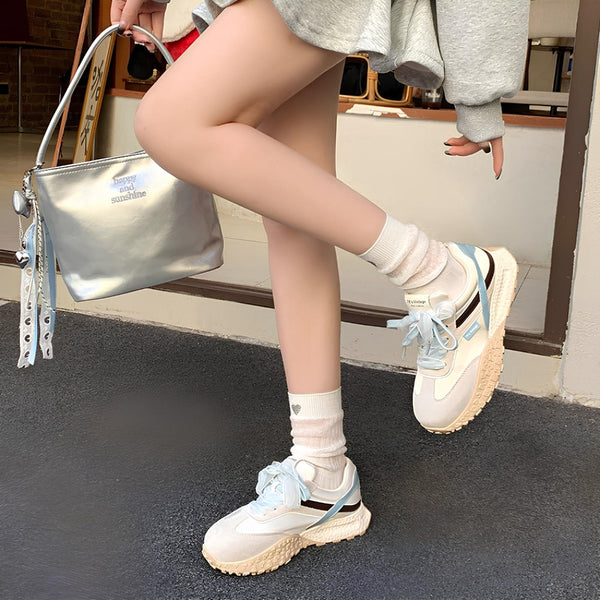 Women's Casual All-Match Dexun Color Matching Height-Eenhancing Breathable Sneakers-RIONSON