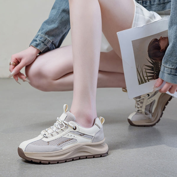 Women's Retro Casual Mesh Breathable Comfortable Sneakers-RIONSON