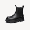 Men's Versatile British Retro Thick-Soled High-Top Martin Boots Black-RIONSON