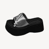 Women's Casual Versatile Thick Sole Heightening Rhinestone Slippers-RIONSON